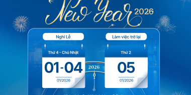 THÔNG BÁO LỊCH NGHỈ TẾT DƯƠNG LỊCH 2026